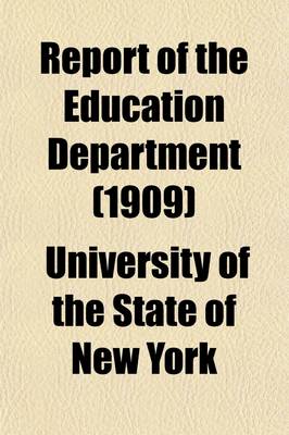 Book cover for Report of the Education Department (Volume 5, PT. 2)