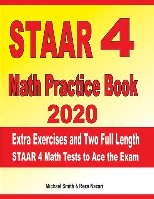 Book cover for STAAR 4 Math Practice Book 2020