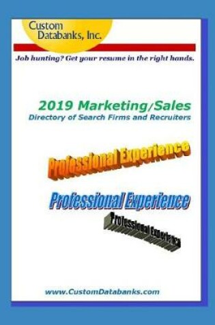 Cover of 2019 Marketing/Sales Directory of Search Firms and Recruiters