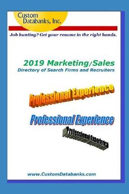 Book cover for 2019 Marketing/Sales Directory of Search Firms and Recruiters