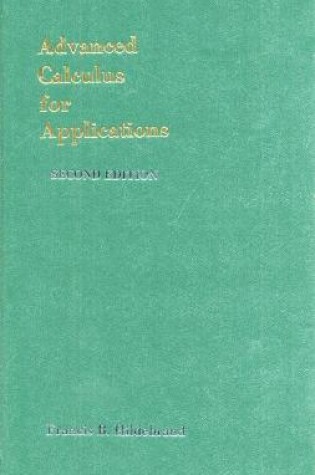 Cover of Advanced Calculus for Applications