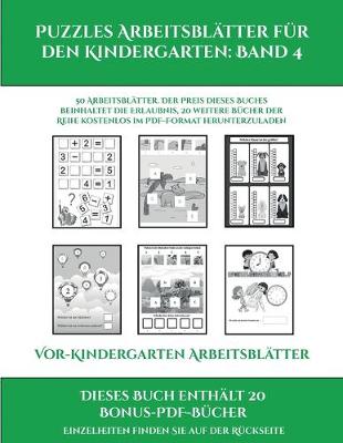 Cover of Vor-Kindergarten Arbeitsblätter (Puzzles Arbeitsblätter für den Kindergarten