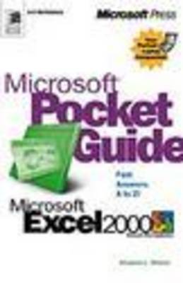 Book cover for Microsoft Pocket Guide to Excel 2000