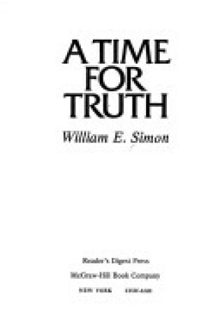 Cover of A Time for Truth