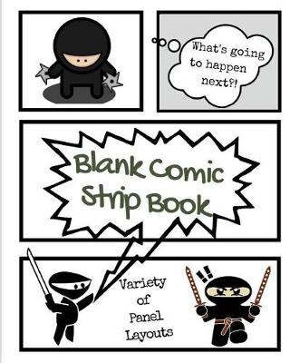 Book cover for Blank Comic Strip Book