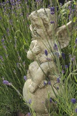 Book cover for Cherub Statue Among the Flowers Journal