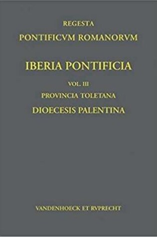 Cover of Iberia Pontificia. Vol. III: Provincia Toletana