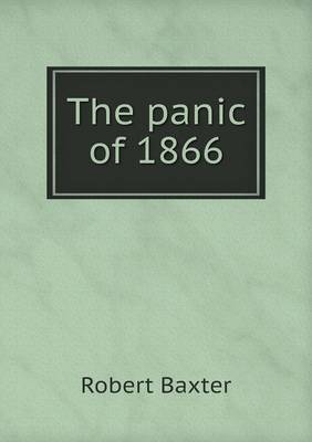 Book cover for The panic of 1866