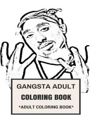 Book cover for Gangsta Adult Coloring Book