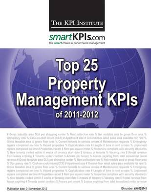 Book cover for Top 25 Property Management KPIs of 2011-2012