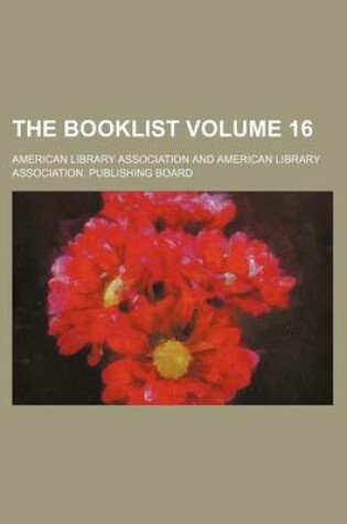 Cover of The Booklist Volume 16