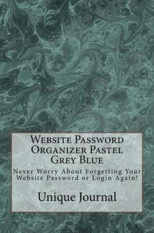 Cover of Website Password Organizer Pastel Grey Blue