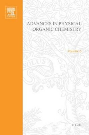 Cover of Adv Physical Organic Chemistry V6 APL