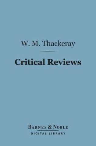 Cover of Critical Reviews (Barnes & Noble Digital Library)