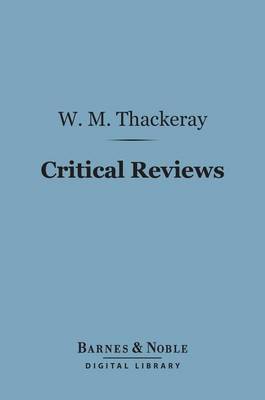 Book cover for Critical Reviews (Barnes & Noble Digital Library)