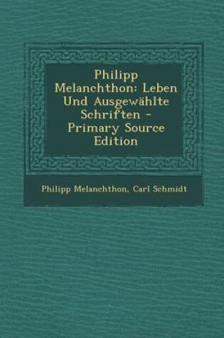 Cover of Philipp Melanchthon