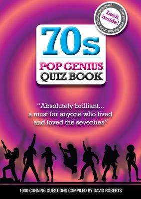 Book cover for 70s Pop Genius Quiz Book