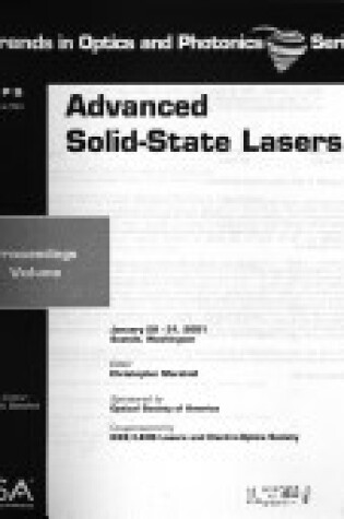 Cover of Advanced Solid-State Lasers, January 28-31, 2001, Seattle, Washigton