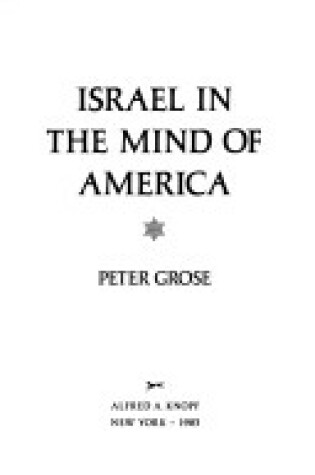 Cover of Israel&mind of America