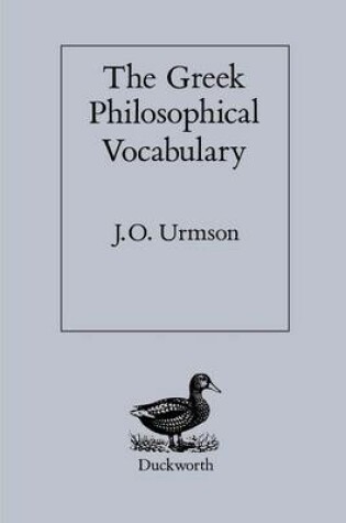 Cover of The Greek Philosophical Vocabulary