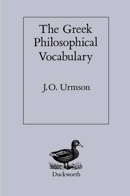 Book cover for The Greek Philosophical Vocabulary