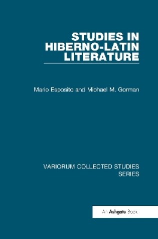 Cover of Studies in Hiberno-Latin Literature