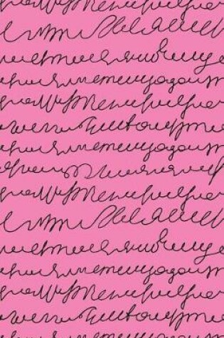 Cover of Bullet Journal Scribbly Writing Black and Pink