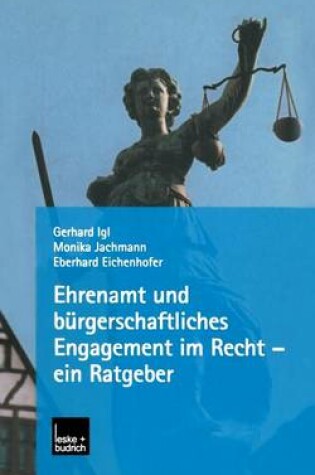 Cover of Ehrenamt Und Burgerschaftliches Engagement Im Recht -- Ein Ratgeber