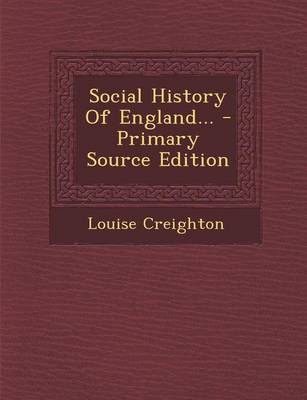 Book cover for Social History of England... - Primary Source Edition