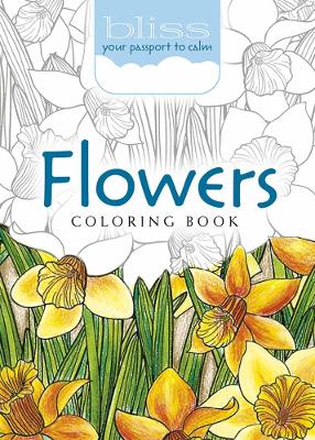 Book cover for Bliss Flowers Coloring Book