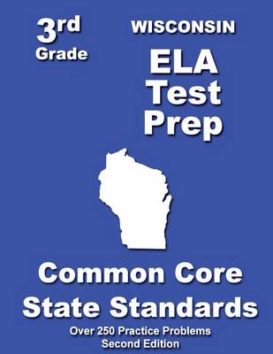 Book cover for Wisconsin 3rd Grade ELA Test Prep