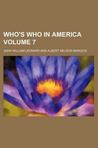 Cover of Who's Who in America Volume 7