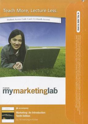 Book cover for MyLab Marketing with Pearson eText -- Access Card -- for Marketing