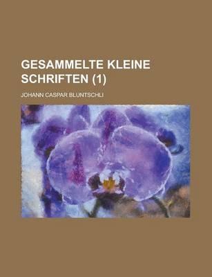 Book cover for Gesammelte Kleine Schriften