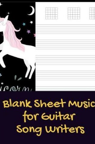 Cover of Blank Sheet Music for Guitar Song Writers