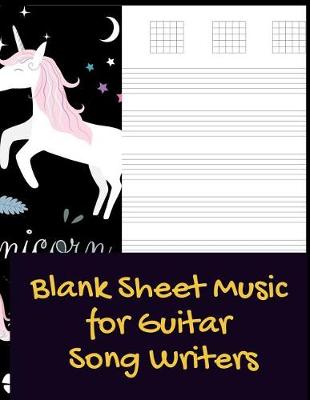 Book cover for Blank Sheet Music for Guitar Song Writers