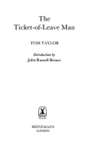Cover of Ticket of Leave Man