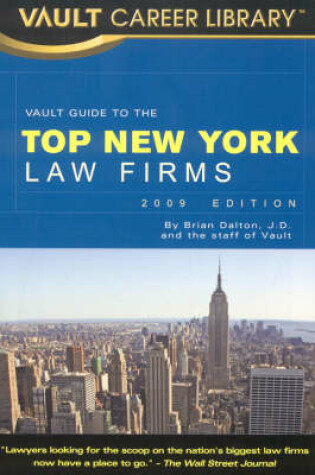 Cover of Vault Guide to the Top New York Law Firms