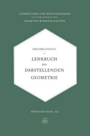 Cover of Lehrbuch Der Darstellenden Geometrie