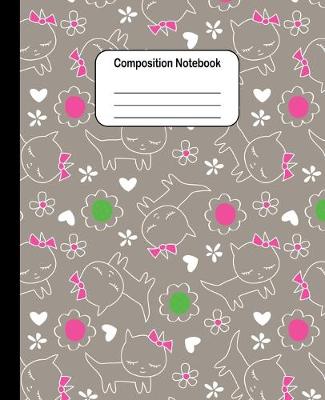 Book cover for Composition Notebook - Hand Drawn Female Cat