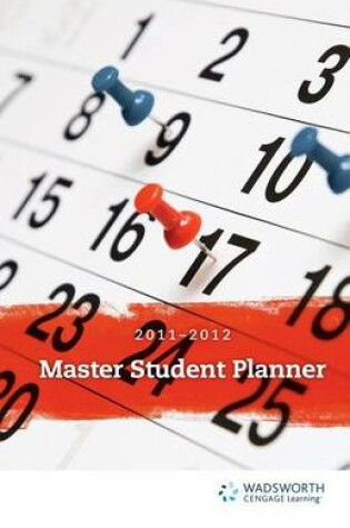 Cover of Becoming a Master Student Planner 2011-2012