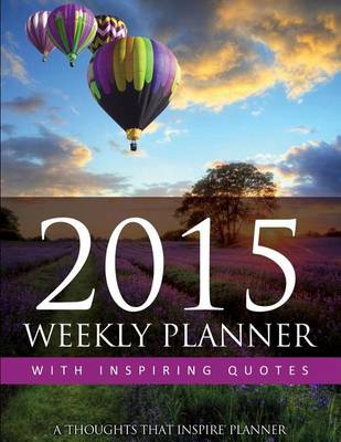 Cover of 2015 Weekly Planner with Inspiring Quotes