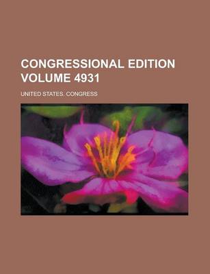 Book cover for Congressional Edition Volume 4931