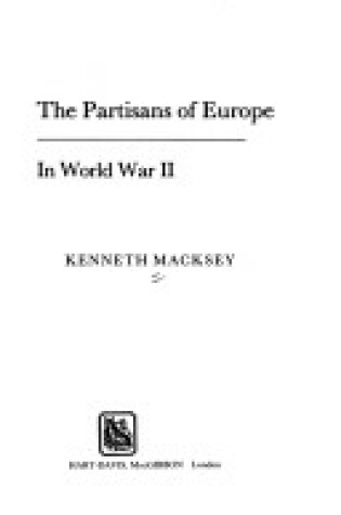 Cover of Partisans of Europe in World War II