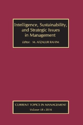 Cover of Intelligence, Sustainability, and Strategic Issues in Management