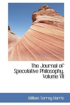 Book cover for The Journal of Speculative Philosophy, Volume VII