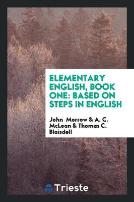 Book cover for Elementary English, Book One