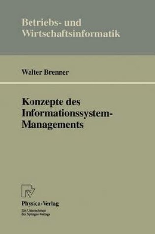 Cover of Konzepte des Informationssystem-Managements