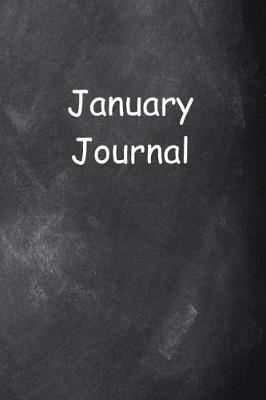 Book cover for January Journal Chalkboard Design