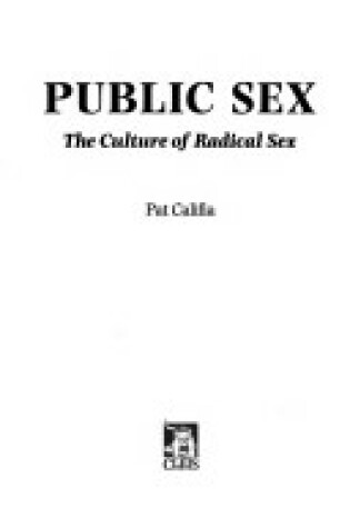 Cover of Public Sex